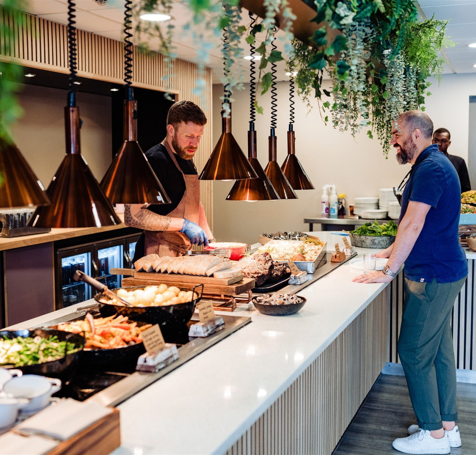 a variety of food being served at cranmore park by events catering staff