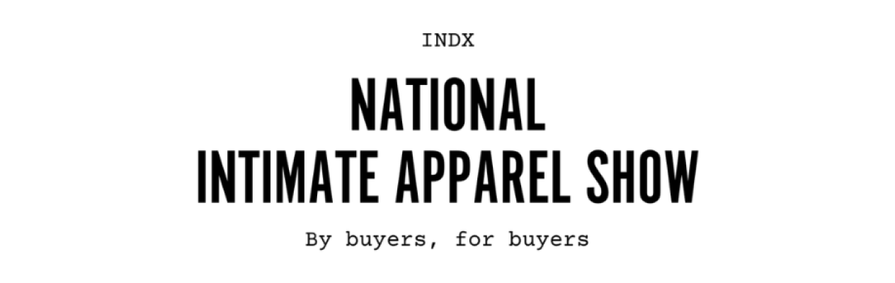 Text promoting the National Intimate Apparel Show, highlighting it as an event 