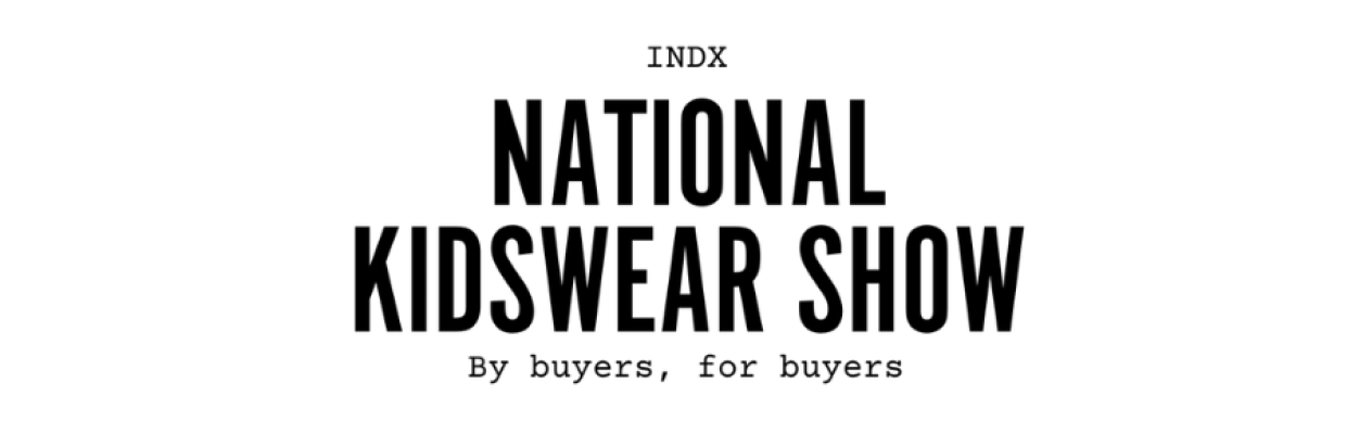 Text promoting the National Kidswear Show, emphasizing it's organized by buyers for buyers.