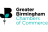 Logo of Greater Birmingham Chambers of Commerce featuring a stylized letter 