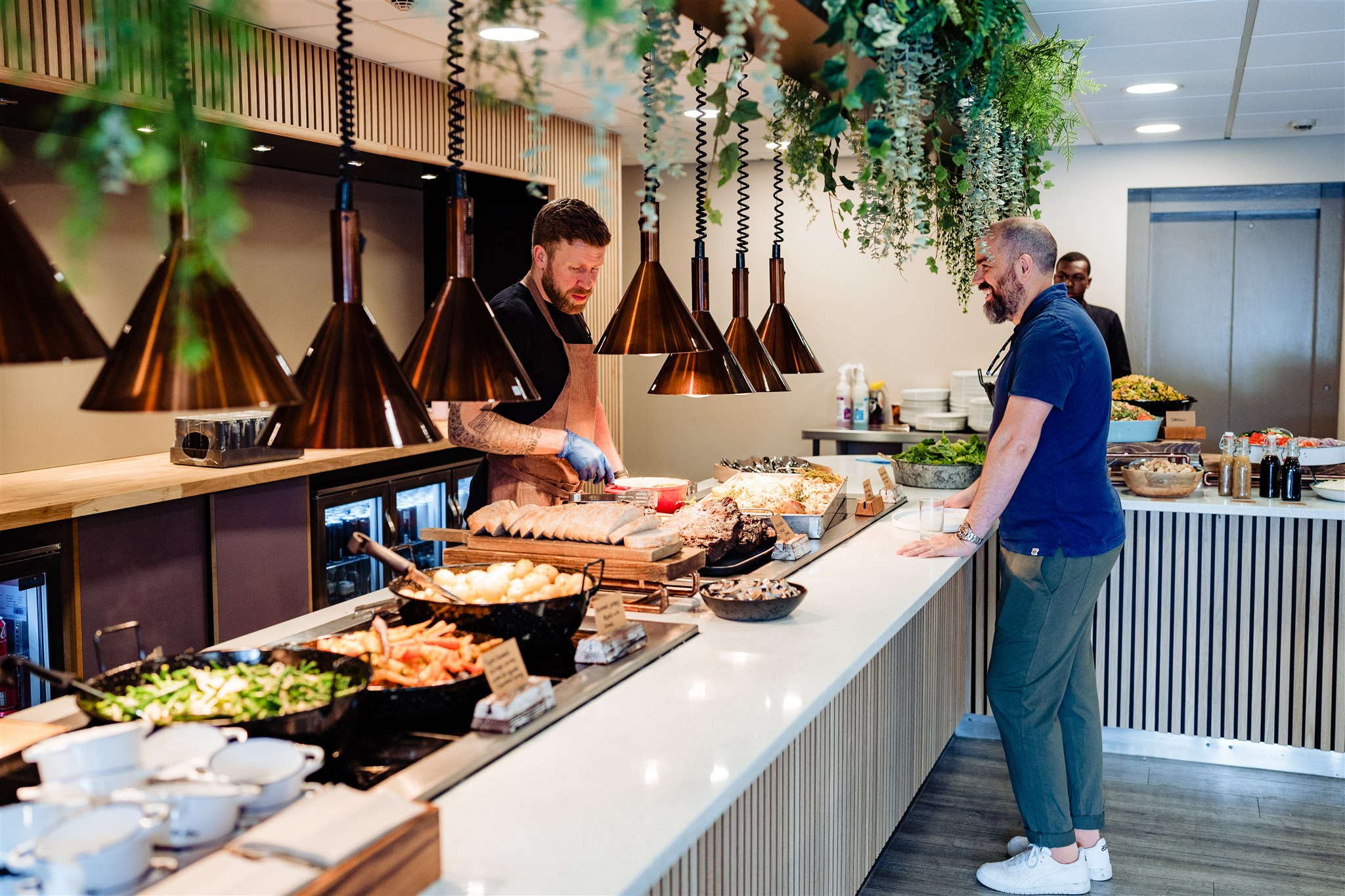 a variety of food being served at cranmore park by events catering staff